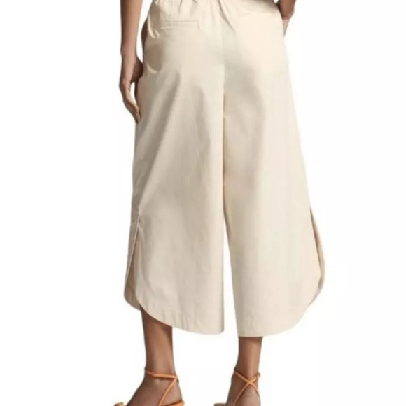 Anthropologie X Mare Mare Curved Petal Hem Chino Pants Size Medium - Picture 4 of 13